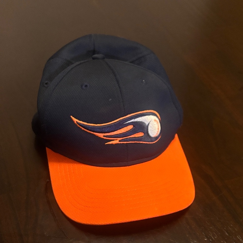Navy and Orange Baseball Cap